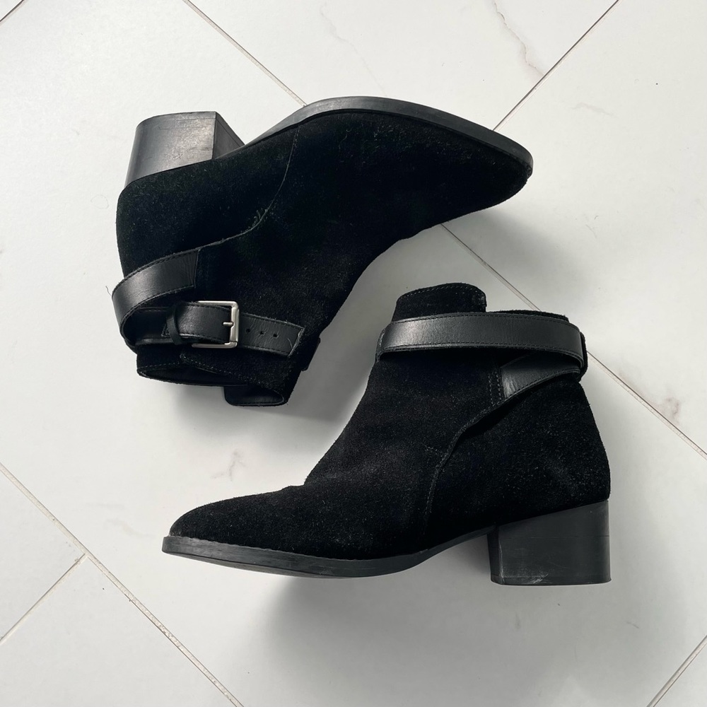 Topshop Suede Ankle Booties